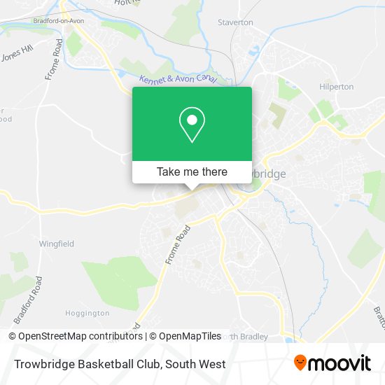 Trowbridge Basketball Club map