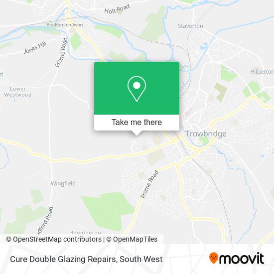 Cure Double Glazing Repairs map