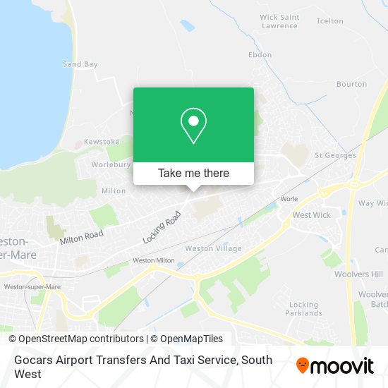 Gocars Airport Transfers And Taxi Service map