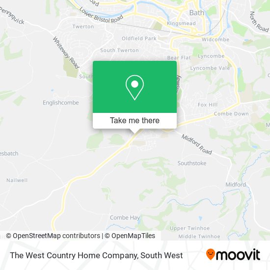 The West Country Home Company map