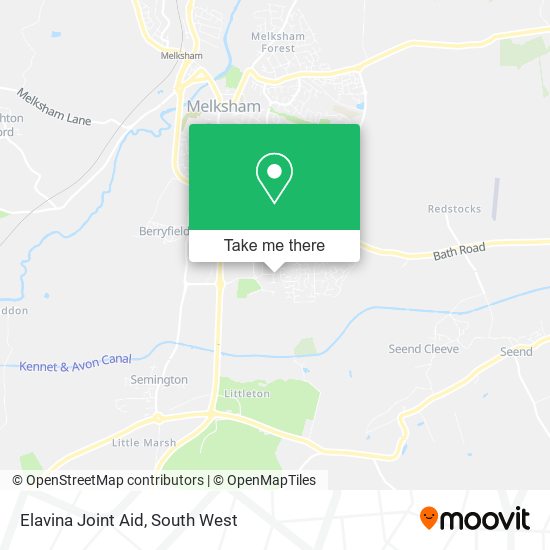 Elavina Joint Aid map