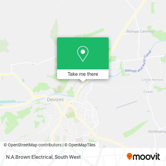 N.A.Brown Electrical map