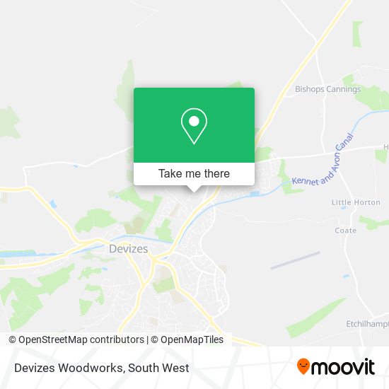 Devizes Woodworks map