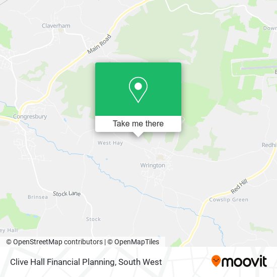 Clive Hall Financial Planning map