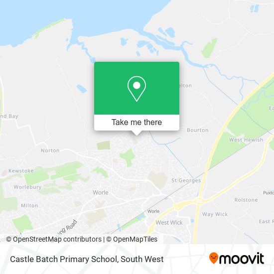 Castle Batch Primary School map