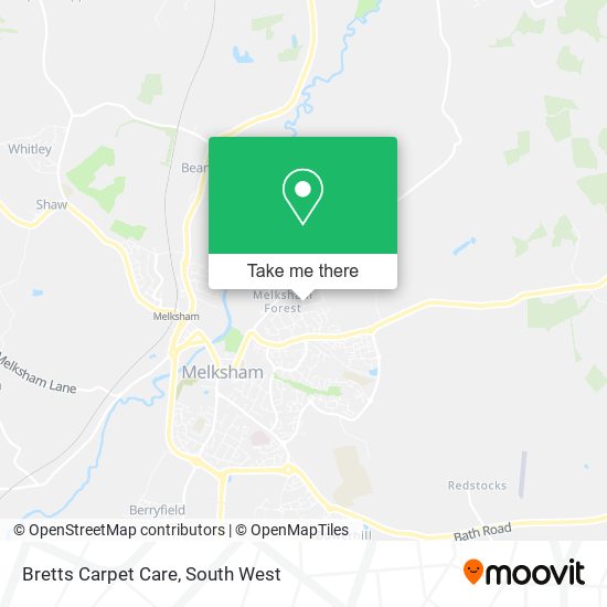 Bretts Carpet Care map