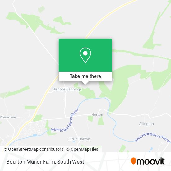 Bourton Manor Farm map
