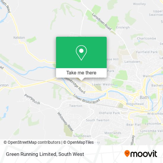 Green Running Limited map