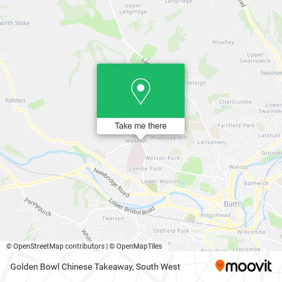 Golden Bowl Chinese Takeaway map