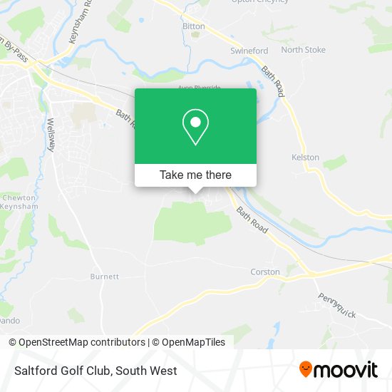 Saltford Golf Club map
