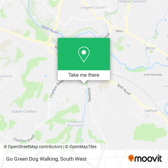 Go Green Dog Walking map