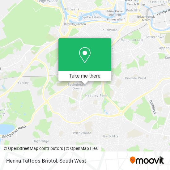 Henna Tattoos Bristol map