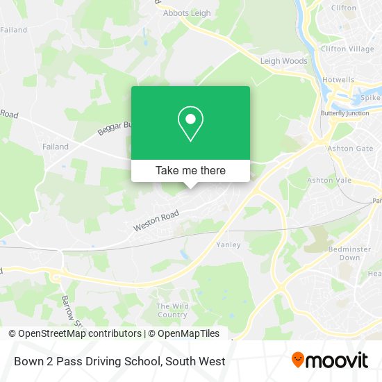 Bown 2 Pass Driving School map