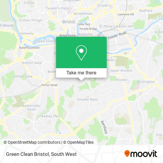 Green Clean Bristol map