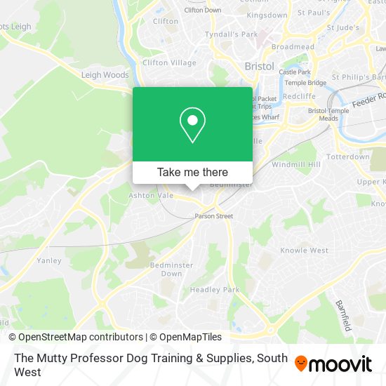 The Mutty Professor Dog Training & Supplies map