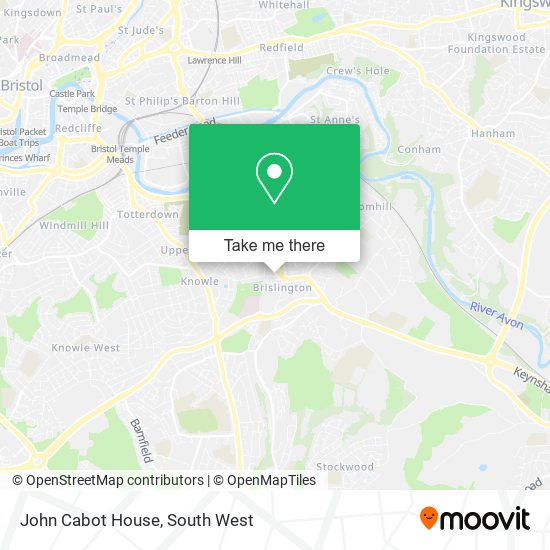 John Cabot House map