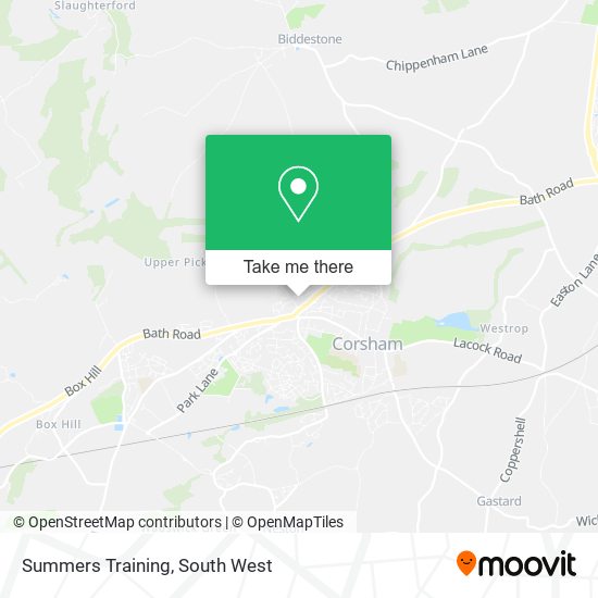 Summers Training map