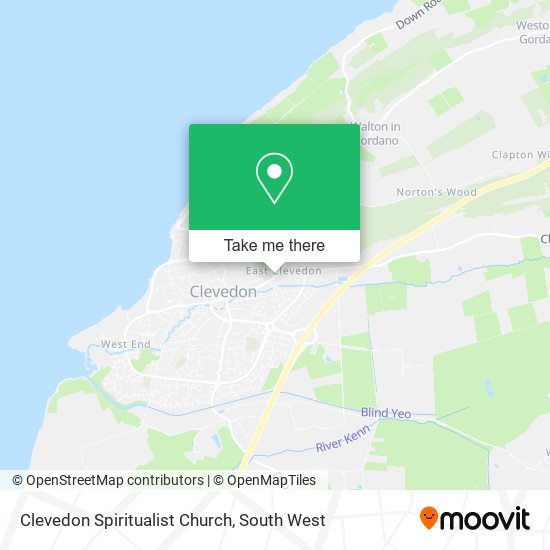 Clevedon Spiritualist Church map