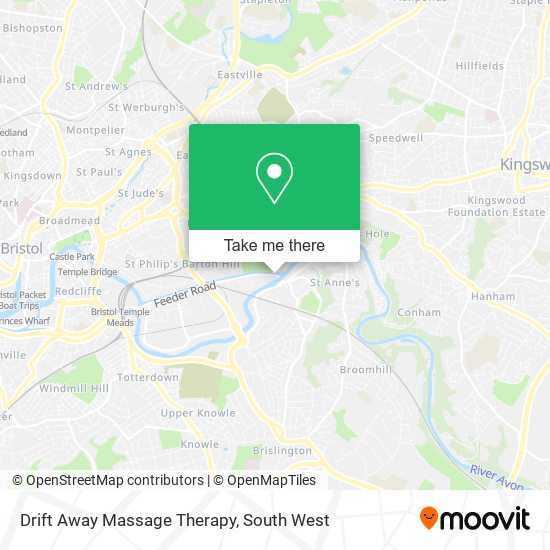 Drift Away Massage Therapy map