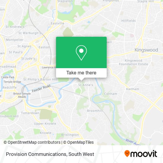 Provision Communications map