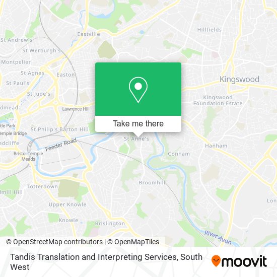 Tandis Translation and Interpreting Services map