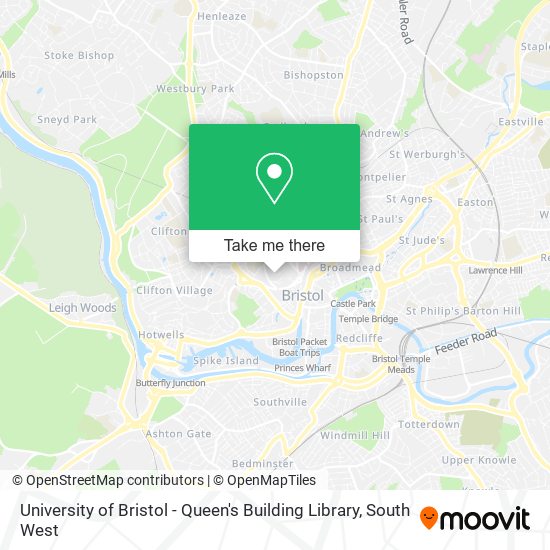 University of Bristol - Queen's Building Library map