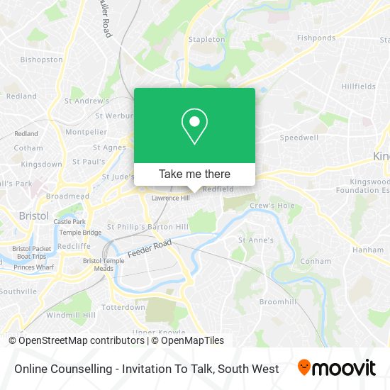 Online Counselling - Invitation To Talk map
