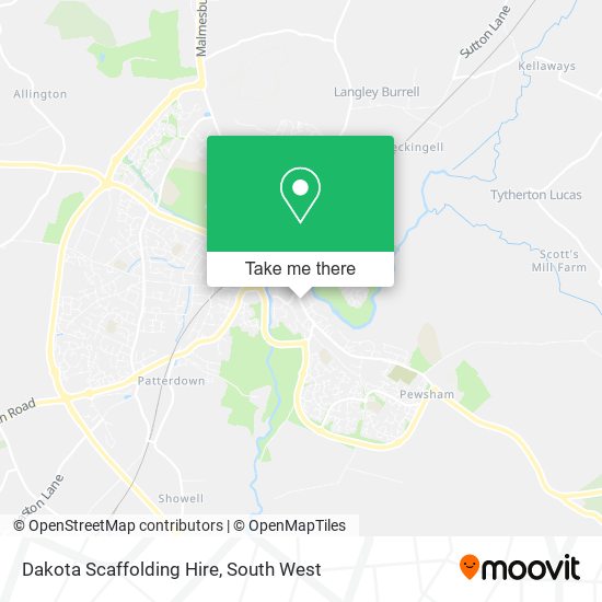 Dakota Scaffolding Hire map