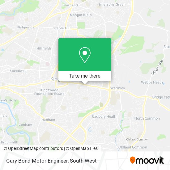 Gary Bond Motor Engineer map