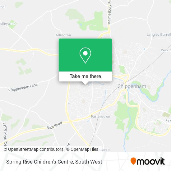 Spring Rise Children's Centre map