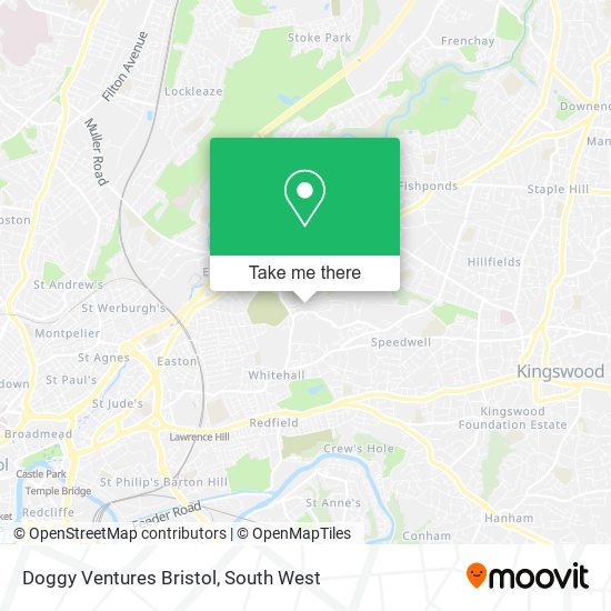 Doggy Ventures Bristol map