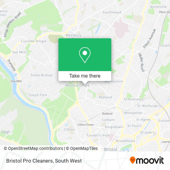 Bristol Pro Cleaners map