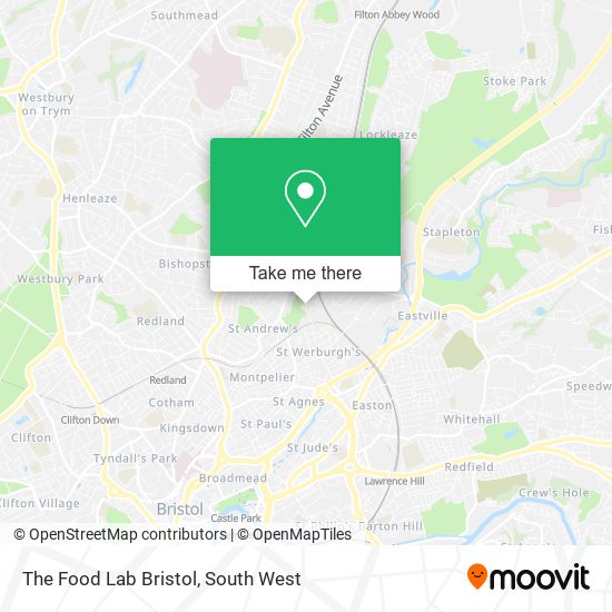 The Food Lab Bristol map