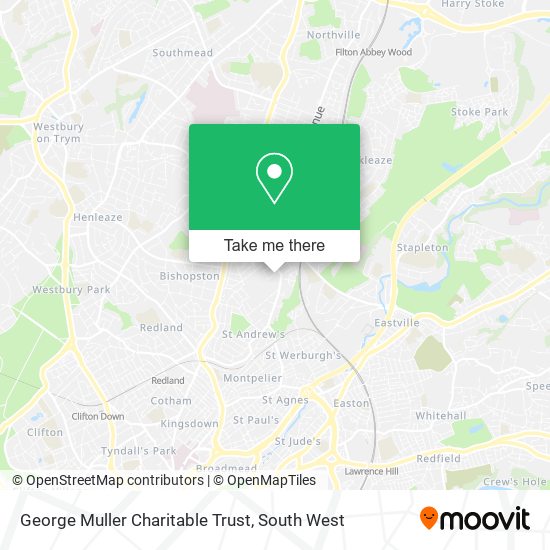 George Muller Charitable Trust map