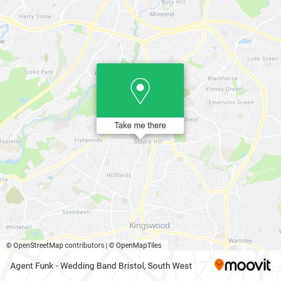 Agent Funk - Wedding Band Bristol map