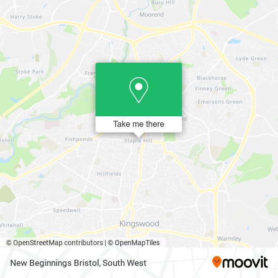 New Beginnings Bristol map