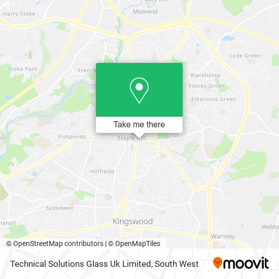 Technical Solutions Glass Uk Limited map