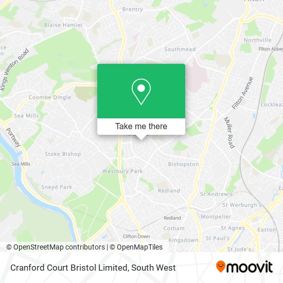 Cranford Court Bristol Limited map