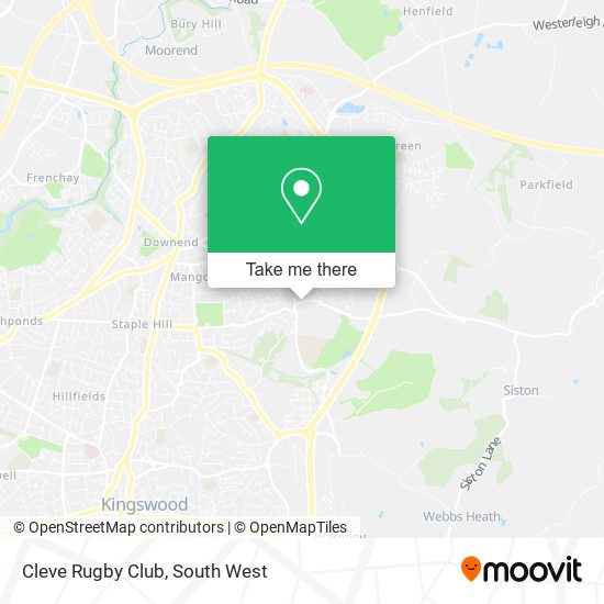 Cleve Rugby Club map