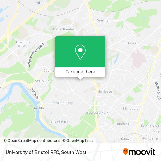 University of Bristol RFC map