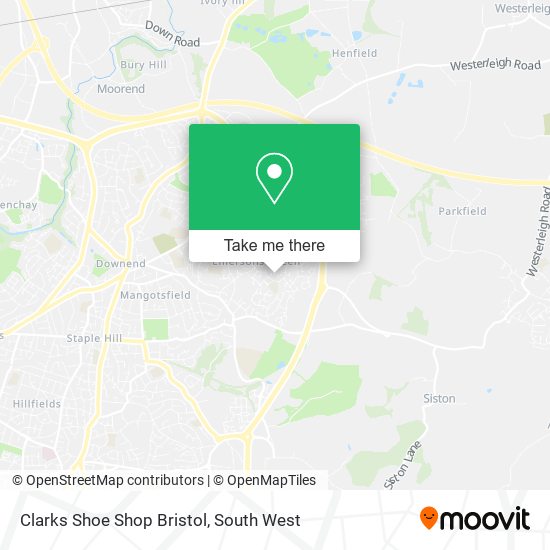 Clarks Shoe Shop Bristol map