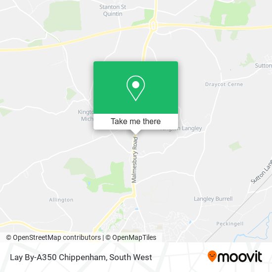 Lay By-A350 Chippenham map