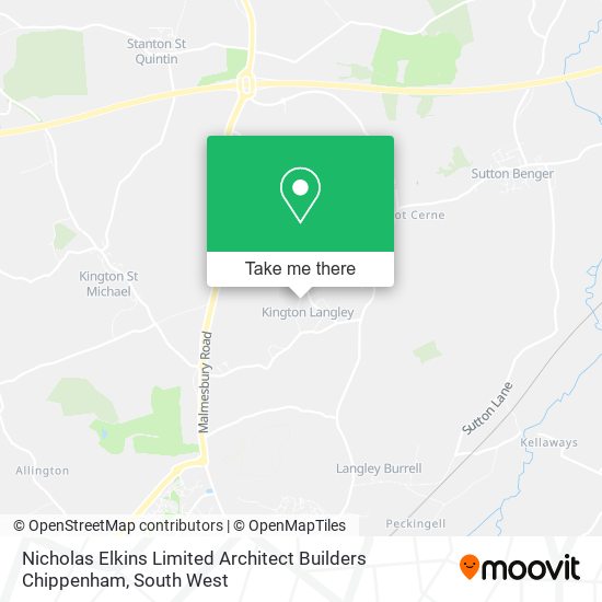 Nicholas Elkins Limited Architect Builders Chippenham map