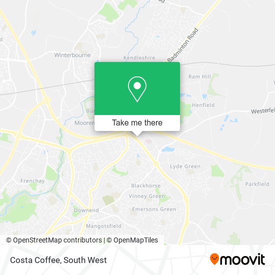 Costa Coffee map