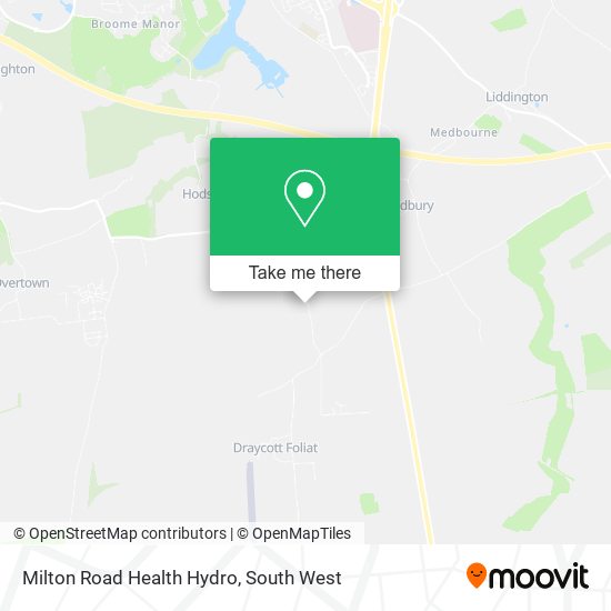 Milton Road Health Hydro map