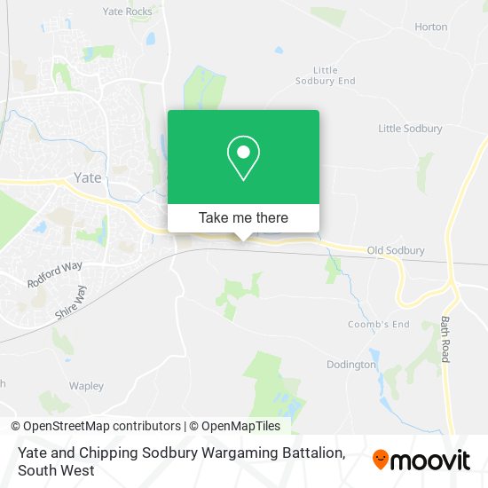 Yate and Chipping Sodbury Wargaming Battalion map