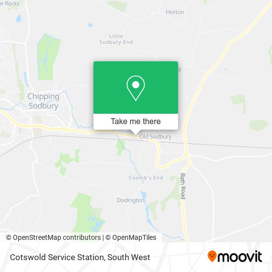 Cotswold Service Station map