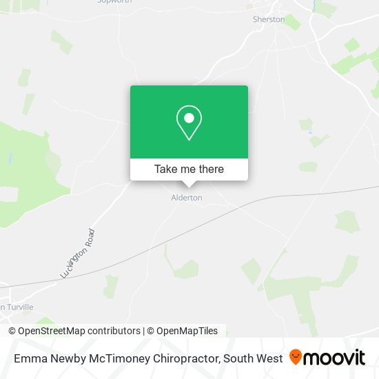 Emma Newby McTimoney Chiropractor map
