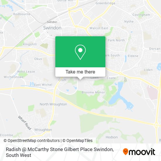 Radish @ McCarthy Stone Gilbert Place Swindon map