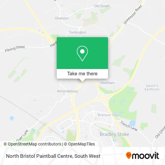 North Bristol Paintball Centre map